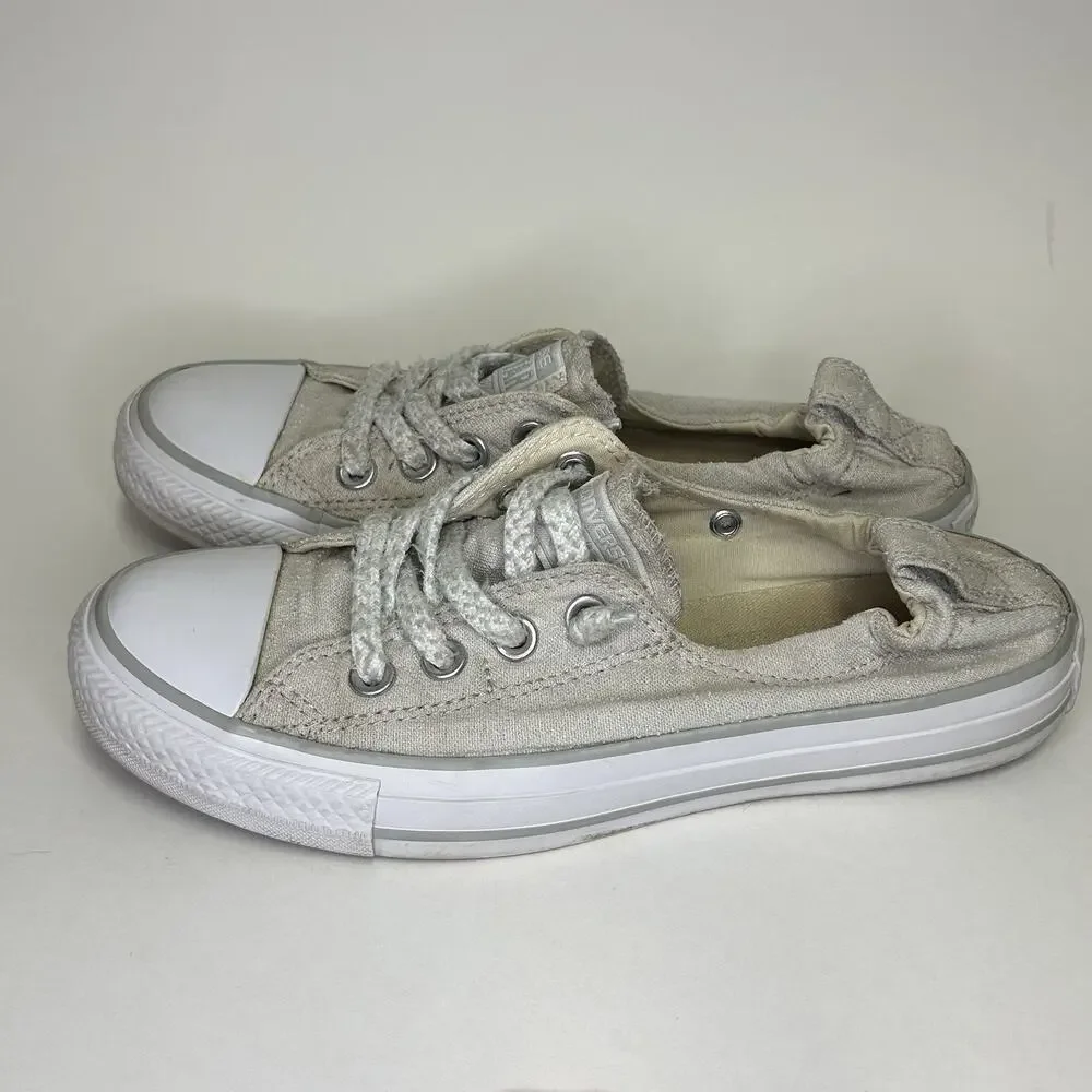 Converse All Star Shoreline Shoes Womens Size 7 Gray Slip On Canvas Low Top - Picture 6 of 15